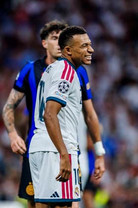 Real Madrid CF vs Inter de Milan - UEFA Champions League - 08 09 2026 Kylian Mbappe of Real Madrid CF in action during the UEFA Champions League match between Real Madrid CF and Inter de Milan at Santiago Bernabeu Stadium on September 08, 2026 in Madrid, Spain. Madrid Spain Copyright: xPabloxGarciaxSacristan PGSxPhotoxAgencyx
