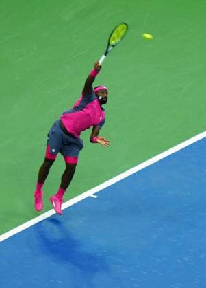 Frances Tiafoe 2026 US Open, Day Ten, USTA Billie Jean King National Tennis Center, New York, USA - 08 Sep 2026New York USTA Billie Jean King National T New York (NY) United States of America EDITORIAL USE ONLY No use with unauthorised audio, video, data, fixture lists, club league logos or live services. Online in-match use limited to 120 images, no video emulation. No use in betting, games or single club league player publications. Copyright: xJavierxGarcia Shutterstockx 17140156cn