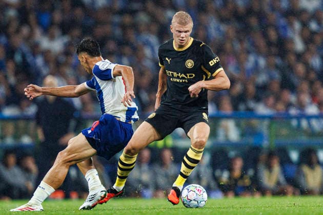 PORTO, PORTUGAL, SEPTEMBER 8: Erling Haaland of Manchester City FC in action during the UEFA Champions League 2026–27 group stage Matchday 1 game between FC Porto and Manchester City FC at Estádio do Dragão on September 8, 2026 in Porto, Portugal. Photo by Diego Maranhao, Eurasia Sport Images. Porto, Estadio do Dragao, Portugal Copyright: x x2026xEurasiaxSportxImagesx jp-en-EuSpIm-DIE_Porto_Man.City_08Sep2026_PT151