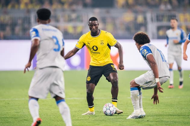 Borussia Dortmund v Villarreal CF - UEFA Champions League DORTMUND, GERMANY - SEPTEMBER 08: Serhou Guirassy of Borussia Dortmund in action during the UEFA Champions League match between Borussia Dortmund and Villarreal CF at Signal Iduna Park on September 8, 2026, in Dortmund, Germany Hesham Elsherif Anadolu Dortmund Germany. Editorial use only. Please get in touch for any other usage.  Copyright: x2026xAnadoluxHeshamxElsherifx