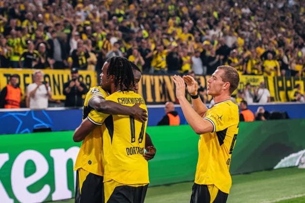 Borussia Dortmund v Villarreal CF - UEFA Champions League DORTMUND, GERMANY - SEPTEMBER 08: Serhou Guirassy of Borussia Dortmund celebrates after scoring his team s third goal during the UEFA Champions League match between Borussia Dortmund and Villarreal CF at Signal Iduna Park on September 8, 2026, in Dortmund, Germany. Hesham Elsherif Anadolu Dortmund Germany. Editorial use only. Please get in touch for any other usage.  Copyright: x2026xAnadoluxHeshamxElsherifx