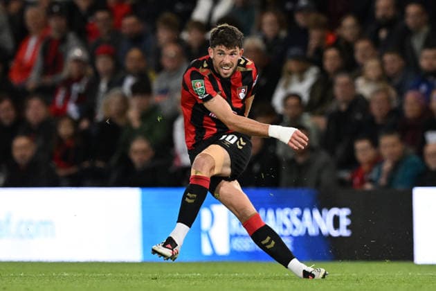 Bournemouth v Lincoln City, EFL Cup Ryan Christie (10) of AFC Bournemouth during the EFL Cup match between Bournemouth and Lincoln City at the Vitality Stadium, Bournemouth, UK on 8 September 2026. Bournemouth Vitality Stadium Dorset UK Editorial use only DataCo restrictions apply See www.football-dataco.com , Copyright: xGrahamxHuntx PSI-24849-0227