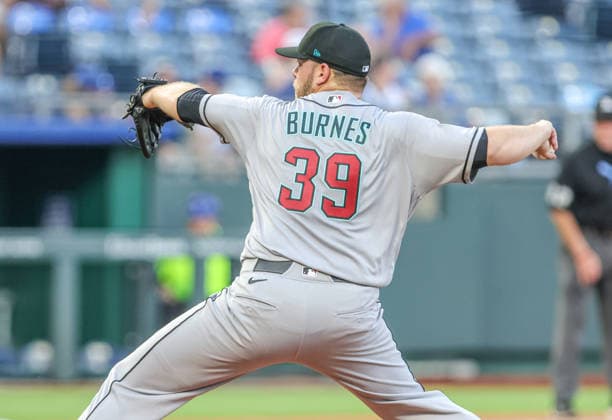 SEP 8, 2026: Arizona Diamondbacks starting pitcher Corbin Burnes (39) throws a pitch in the 2nd inning against the Kansas City Royals at Kauffman Stadium Kansas City, MO. CSM Kansas City United States - ZUMAc04_ 20260908_zma_c04_018 Copyright: xRomanxPunox