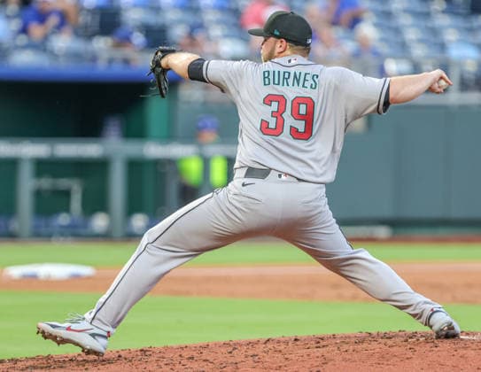 SEP 8, 2026: Arizona Diamondbacks starting pitcher Corbin Burnes (39) throws a pitch in the 2nd inning against the Kansas City Royals at Kauffman Stadium Kansas City, MO. CSM Kansas City United States - ZUMAc04_ 20260908_zma_c04_020 Copyright: xRomanxPunox