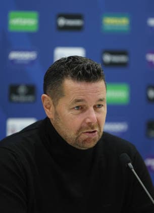Carabao Cup - Crystal Palace v Middlesbrough LONDON, ENGLAND, SEPTEMBER 8: Pierre Sage Manager of Crystal Palace during his post match press conference, PK, Pressekonferenz after the 3-0 victory during the Carabao Cup Third Round match between Crystal Palace v Middlesbrough at Selhurst Park Stadium, London, England, on September 8. (Photo by Daniel Weir) London Selhurst Park Stadium England Copyright: xDanielxWeir SportsxPressxPhotox Sportspressphoto_SPR226712
