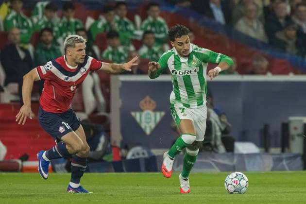Antony seen during the during UEFA Champions League 26 27 League Phase - Matchday 1 match between teams of LOSC Lille and Real Betis Balompie (Jan Borys Ball Raw Images) Lille Decathlon Arena Stade Pierre-Mauroy France Copyright: xJanxBorysx janborys_lille_betis_26 27-74