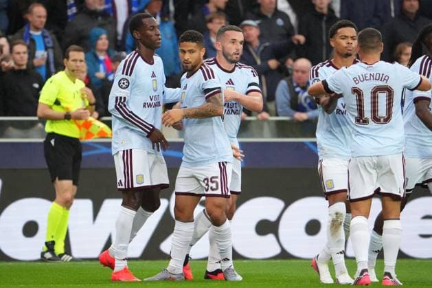 John McGinn of Aston Villa puts his side 1-0 ahead Club Brugge v Aston Villa, UEFA Champions League, League Stage, Football, Jan Breydel Stadium, Brugge, Belgium - 08 Sep 2026Brugge Jan Breydel Stadium Belgium  Copyright: xDavexWInter Shutterstockx 17139355ex