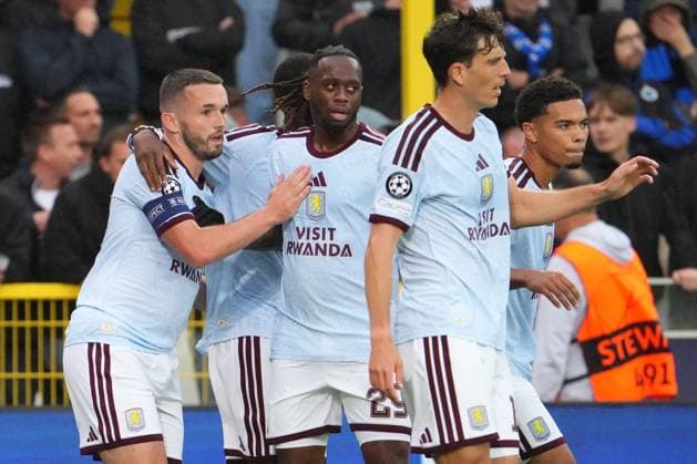 John McGinn of Aston Villa puts his side 1-0 ahead Club Brugge v Aston Villa, UEFA Champions League, League Stage, Football, Jan Breydel Stadium, Brugge, Belgium - 08 Sep 2026Brugge Jan Breydel Stadium Belgium  Copyright: xDavexWInter Shutterstockx 17139355es