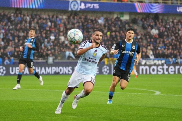 Emiliano Buendia of Aston Villa Club Brugge v Aston Villa, UEFA Champions League, League Stage, Football, Jan Breydel Stadium, Brugge, Belgium - 08 Sep 2026Brugge Jan Breydel Stadium Belgium  Copyright: xDavexWInter Shutterstockx 17139355fy