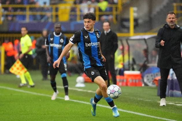 Kyriani Sabbe of Club Brugge Club Brugge v Aston Villa, UEFA Champions League, League Stage, Football, Jan Breydel Stadium, Brugge, Belgium - 08 Sep 2026Brugge Jan Breydel Stadium Belgium  Copyright: xDavexWInter Shutterstockx 17139355gm
