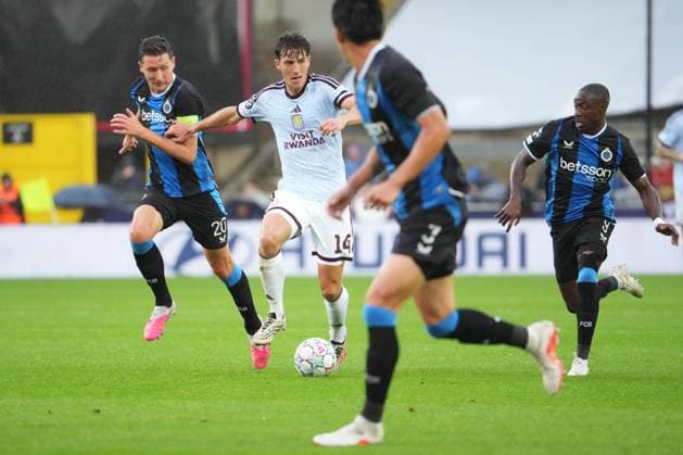Pau Torres of Aston Villa Club Brugge v Aston Villa, UEFA Champions League, League Stage, Football, Jan Breydel Stadium, Brugge, Belgium - 08 Sep 2026Brugge Jan Breydel Stadium Belgium  Copyright: xDavexWInter Shutterstockx 17139355hk