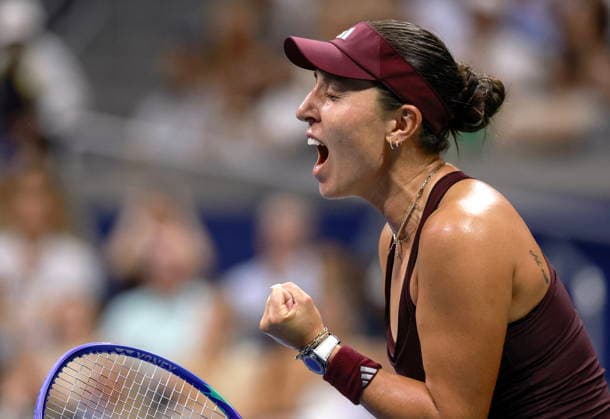 Sport Bilder des Tages #2 US Open tennis tournament - Day 10 Jessica Pegula of the USA reacts after defeating Emma Navarro of the USA in the Womens Singles Quarterfinals of the US Open Tennis Championships at the USTA Billie Jean King National Tennis Center in Flushing Meadows, New York, USA, 08 September 2026. FLUSHING MEADOWS NEW YORK United States  Copyright: xCRISTOBALxHERRERA-ULASHKEVICHx