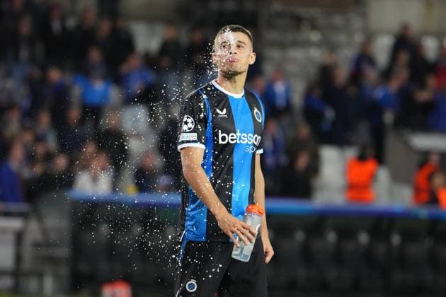 Nicolo Tresoldi of Club Brugge Club Brugge v Aston Villa, UEFA Champions League, League Stage, Football, Jan Breydel Stadium, Brugge, Belgium - 08 Sep 2026Brugge Jan Breydel Stadium Belgium  Copyright: xDavexWInter Shutterstockx 17139355nh