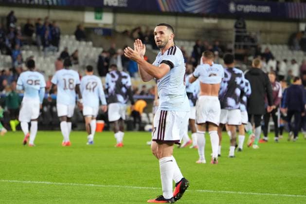 John McGinn of Aston Villa celebrates after his side wins 3-2 Club Brugge v Aston Villa, UEFA Champions League, League Stage, Football, Jan Breydel Stadium, Brugge, Belgium - 08 Sep 2026Brugge Jan Breydel Stadium Belgium  Copyright: xDavexWInter Shutterstockx 17139355nb