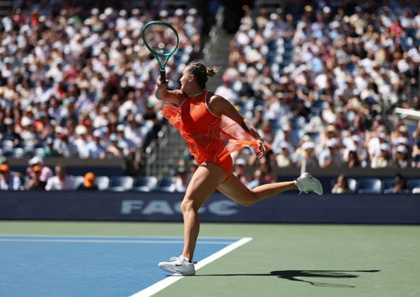 September 8, 2026, New York City, New York, USA: ARYNA SABALENKA during the match against L. Noskova of Czech Republic in the womenÃ¢â‚¬â ¢s quarterfinals of Grand Slam tournament US Open. New York, USA. Sabalenka won 7:6 (7-1), 3:6, 7:6 New York City USA - ZUMAc278 20260908_zsp_c278_051 Copyright: xMarcinxCholewinskix