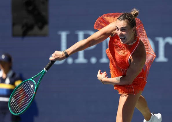Sport Bilder des Tages #2 September 8, 2026, New York City, New York, USA: ARYNA SABALENKA during the match against L. Noskova of Czech Republic in the womenÃ¢â‚¬â ¢s quarterfinals of Grand Slam tournament US Open. New York, USA. Sabalenka won 7:6 (7-1), 3:6, 7:6 New York City USA - ZUMAc278 20260908_zsp_c278_064 Copyright: xMarcinxCholewinskix