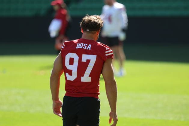 September 9, 2026: The San Francisco 49ers during practice at an NFL, American Football Herren, USA media opportunity at AAMI Park on September 09, 2026 in Melbourne, Australia. - ZUMAp121 20260909_zsp_p121_004 Copyright: xChrisxPutnamx
