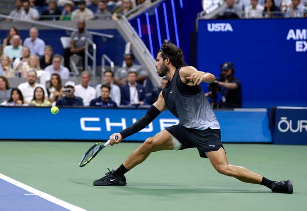 US Open tennis tournament - Day 10 Carlos Alcaraz of Spain in action against Ben Shelton of the USA during their Men s Singles Quarterfinals match of the US Open Tennis Championships at the USTA Billie Jean King National Tennis Center in Flushing Meadows, New York, USA, 08 September 2026. FLUSHING MEADOWS NEW YORK United States  Copyright: xCRISTOBALxHERRERA-ULASHKEVICHx