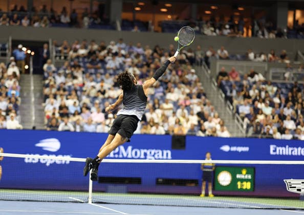 Sport Bilder des Tages #2 September 9, 2026, New York City, New York, USA: CARLOS ALCARAZ of Spain during the match against B. Shelton of USA in the menÃ¢â‚¬â ¢s quarterfinals of Grand Slam tournament US Open. New York, USA. New York City USA - ZUMAc278 20260909_zsp_c278_013 Copyright: xMarcinxCholewinskix