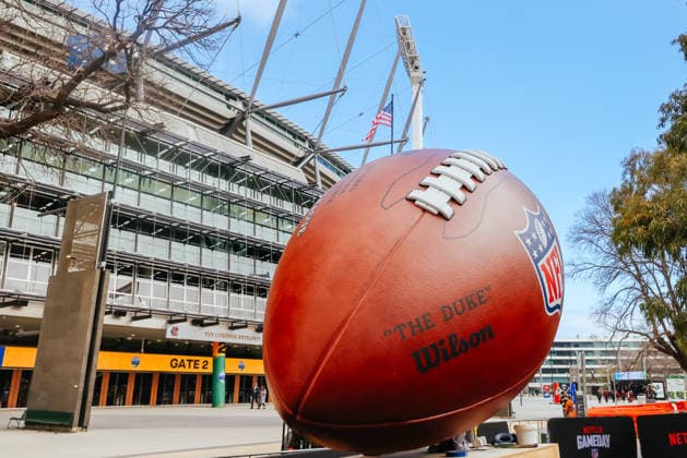 September 9, 2026, Melbourne, Victoria, Australia: Atmnosphere and preparations at Melbourne Cricket Ground before the LA Rams play the San Francisco 49ers. Shot on September 09, 2026 in Melbourne, Australia. Melbourne Australia - ZUMAp121 20260909_zsp_p121_008 Copyright: xChrisxPutnamx