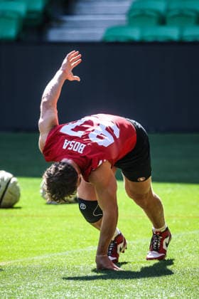 September 9, 2026, Melbourne, Victoria, Australia: Nick Bosa 97 of San Francisco 49ers during practice at an NFL, American Football Herren, USA media opportunity at AAMI Park on September 09, 2026 in Melbourne, Australia. Melbourne Australia - ZUMAp121 20260909_zsp_p121_031 Copyright: xChrisxPutnamx