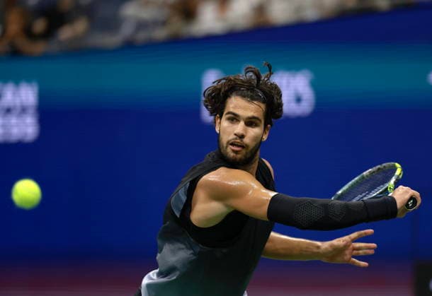 US Open tennis tournament - Day 10 Carlos Alcaraz of Spain in action against Ben Shelton of the USA during their Men s Singles Quarterfinals match of the US Open Tennis Championships at the USTA Billie Jean King National Tennis Center in Flushing Meadows, New York, USA, 08 September 2026. FLUSHING MEADOWS NEW YORK United States  Copyright: xCRISTOBALxHERRERA-ULASHKEVICHx