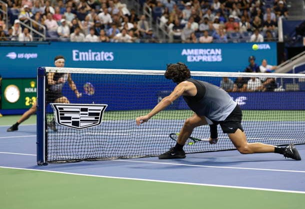 US Open tennis tournament - Day 10 Carlos Alcaraz (R) of Spain in action against Ben Shelton (L) of the USA during their Men s Singles Quarterfinals match of the US Open Tennis Championships at the USTA Billie Jean King National Tennis Center in Flushing Meadows, New York, USA, 08 September 2026. FLUSHING MEADOWS NEW YORK United States  Copyright: xCRISTOBALxHERRERA-ULASHKEVICHx