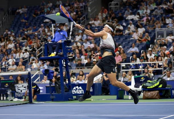 US Open tennis tournament - Day 10 Ben Shelton of the USA in action against Carlos Alcaraz of Spain during their Men s Singles Quarterfinals match of the US Open Tennis Championships at the USTA Billie Jean King National Tennis Center in Flushing Meadows, New York, USA, 08 September 2026. FLUSHING MEADOWS NEW YORK United States  Copyright: xCRISTOBALxHERRERA-ULASHKEVICHx