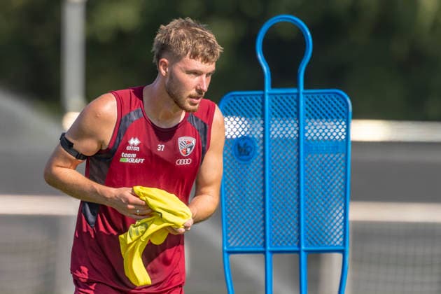 Ingolstadt, Germany, September 8, 2026, 3. Liga 2026–2027, FC Ingolstadt 04, Training. Pictured: Benjamin Kanuric at the FCI training facility, Audi Sportpark Bayern Copyright: xFotostandx xSchäferx