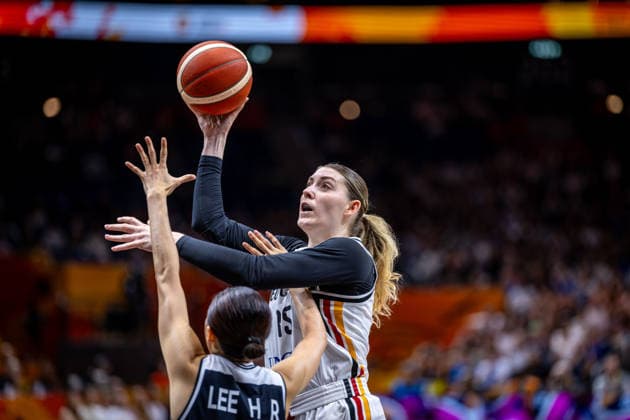 Basketball Berlin, September 8, 2026 FIBA Women’s Basketball World Cup Germany 2026 Quarterfinal Qualifier Germany (GER) vs. South Korea (KOR) Luisa Geiselsöder (Germany, No. 15) Haeran Lee (South Korea, No. 12)
