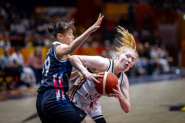 Basketball Berlin, September 8, 2026 FIBA Women’s Basketball World Cup Germany 2026 Quarterfinal Qualifier Germany (GER) vs. South Korea (KOR) Frida Bühner (Germany, No. 20) vs. Yusun Hong (South Korea, No. 39)