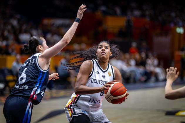 Basketball Berlin, September 8, 2026 FIBA Women’s Basketball World Cup Germany 2026 Quarterfinal Qualifier Germany (GER) vs. South Korea (KOR) Nyara Sabally (Germany, No. 08) Isaem Choi (South Korea, No. 06)