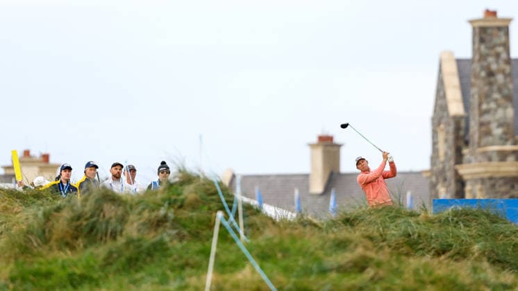 2026 Amgen Irish Open - Pro-Am, Trump International Golf Links, Doonbeg 9 9 2026 Seamus Power tees off the second Seamus Power tees off the second 9 9 2026  Copyright: xx BB3_5870
