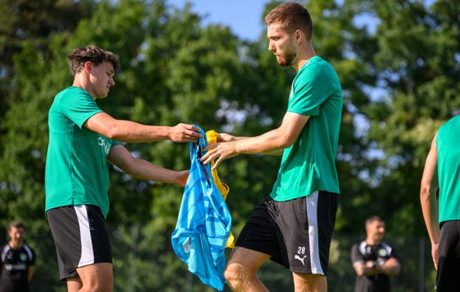 08.09.2026 - Fussball - 2. Bundesliga - Saison 2026 2027 - SpVgg Greuther Fürth Fuerth ( Kleeblatt ) - Training - - xwoxzix - Lukas Reich (2, SpVgg Greuther Fürth ) Doni Edon Arifi (28, SpVgg Greuther Fürth , rechts ) *** September 8, 2026 Soccer 2. Bundesliga 2026–2027 Season SpVgg Greuther Fürth Fürth Kleeblatt Training xwoxzix Lukas Reich 2, SpVgg Greuther Fürth Doni Edon Arifi 28, SpVgg Greuther Fürth, right