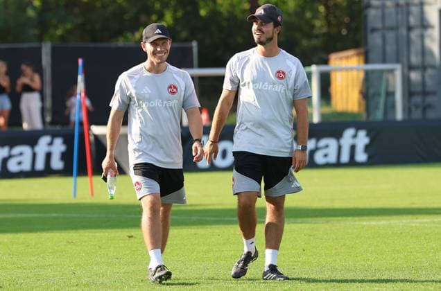 08.09.2026 - Fussball - 2. Fussball - Bundesliga - Saison 2026 2027 - 1. FC Nürnberg Nuernberg FCN ( Club ) - Training - Sportfoto Zink DoGe - xdoxgex - Dominik Tekeser (Übergangstrainer 1. FC Nürnberg FCN ) Johannes Rösch Roesch (Rehatrainer 1. FC Nürnberg FCN ) *** 08 09 2026 Soccer 2 German Bundesliga 2026–2027 Season 1 FC Nürnberg Nuremberg FCN Club Training Sports Photo Zink DoGe xdoxgex Dominik Tekeser Interim Coach 1 FC Nürnberg FCN Johannes Rösch Roesch, Rehabilitation Coach, 1. FC Nürnberg, FCN