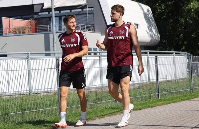 08.09.2026 - Fussball - 2. Fussball - Bundesliga - Saison 2026 2027 - 1. FC Nürnberg Nuernberg FCN ( Club ) - Training - Sportfoto Zink DoGe - xdoxgex - Adam Markhiev (6, 1. FC Nürnberg FCN ) Styopa Mkrtchyan (5, 1. FC Nürnberg FCN ) *** 08 09 2026 Soccer 2 Soccer Bundesliga 2026–2027 Season 1 FC Nuremberg Nuremberg FCN Club Training Sports Photo Zink DoGe xdoxgex Adam Markhiev 6, 1 FC Nuremberg FCN Styopa Mkrtchyan 5, 1 FC Nuremberg FCN