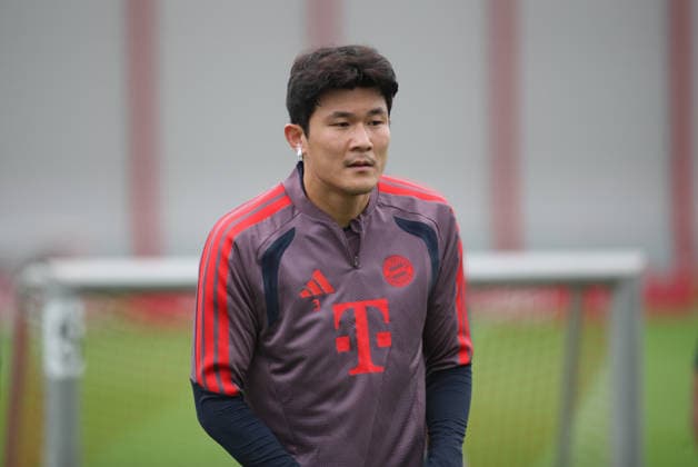 Soccer, Men s, Champions League, 2026–2027 Season, FC Bayern Munich, Final Training Session: Min Jae Kim, FC Bayern Munich, Head, Upper Body