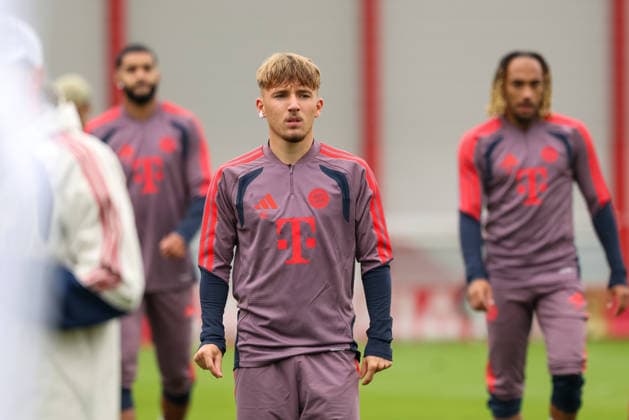 Lennart Karl, FC Bayern Munich, age 42, at practice, GER, final practice, FC Bayern Munich, soccer, UEFA Champions League, Matchday 1, group stage, 2026–2027 season, September 9, 2026, GER, final training session, FC Bayern Munich, soccer, UEFA Champions League, Matchday 1, league phase, 2026–2027 season, September 9, 2026, Munich Copyright: xEibner-Pressefoto JennixMaulx EP_JML