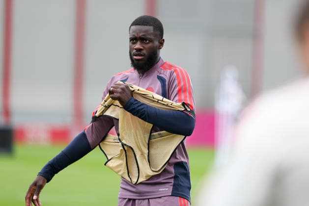 Dayot Upamecano, FC Bayern Munich, September 2, at practice, GER, final practice, FC Bayern Munich, soccer, UEFA Champions League, Matchday 1, group stage, 2026–2027 season, September 9, 2026, GER, final training session, FC Bayern Munich, soccer, UEFA Champions League, Matchday 1, league phase, 2026–2027 season, September 9, 2026, Munich Copyright: xEibner-Pressefoto JennixMaulx EP_JML