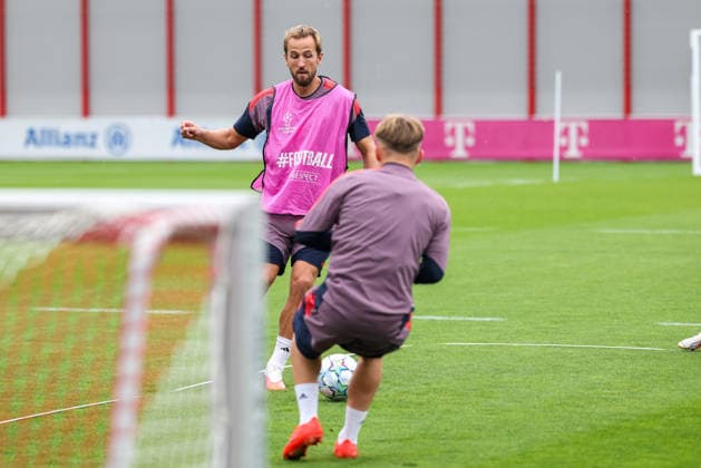 Harry Kane, FC Bayern Munich, September 9, during training, GER, final training session, FC Bayern Munich, soccer, UEFA Champions League, Matchday 1, group stage, 2026–2027 season, September 9, 2026, GER, final training session, FC Bayern Munich, soccer, UEFA Champions League, Matchday 1, league phase, 2026–2027 season, September 9, 2026, Munich Copyright: xEibner-Pressefoto JennixMaulx EP_JML