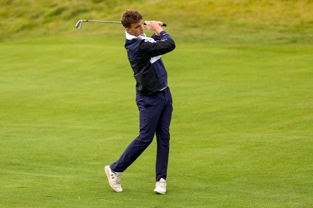 2026 Amgen Irish Open - Pro-Am, Trump International Golf Links, Doonbeg 9 9 2026 Galway™s Paul Conroy watches his shot after playing from the fairway on the first Paul Conroy watches his shot after playing from the fairway on the first 9 9 2026  Copyright: xx BB2_0040