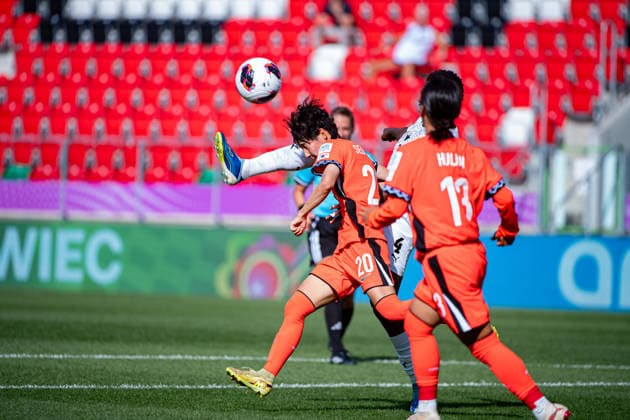 September 9, 2026, Sosnowiec, Silesian Voivodeship, Poland: YOON AHYEONG of Korea Republic in action during the FIFA U20 Womens World Cup Poland 2026 match between Ghana versus Korea Republic at Arena Sosnowiec Stadium Sosnowiec Poland - ZUMAs385 20260909_zsp_s385_011 Copyright: xLeopoldxSoglox