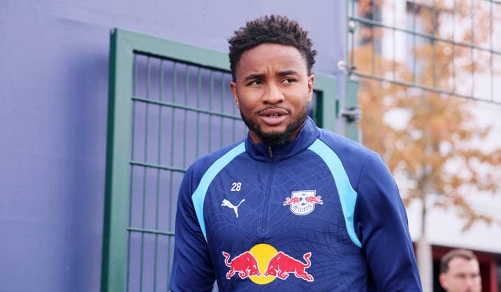 RB Leipzig Training: Champions League Matchday 1, Leipzig, September 9, 2026, Red Bull Academy, Soccer, Champions League, Matchday 1, RB Leipzig, Final training session before the away game in Como, Pictured: Christopher Nkunku, For editorial use only, Picture Point