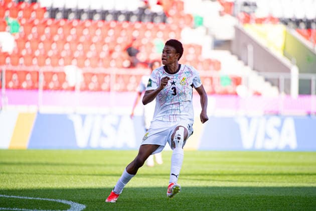 September 9, 2026, Sosnowiec, Silesian Voivodeship, Poland: MUSAH LATIFA of Ghana during the FIFA U20 Womens World Cup Poland 2026 match between Ghana versus Korea Republic at Arena Sosnowiec Stadium Sosnowiec Poland - ZUMAs385 20260909_zsp_s385_027 Copyright: xLeopoldxSoglox