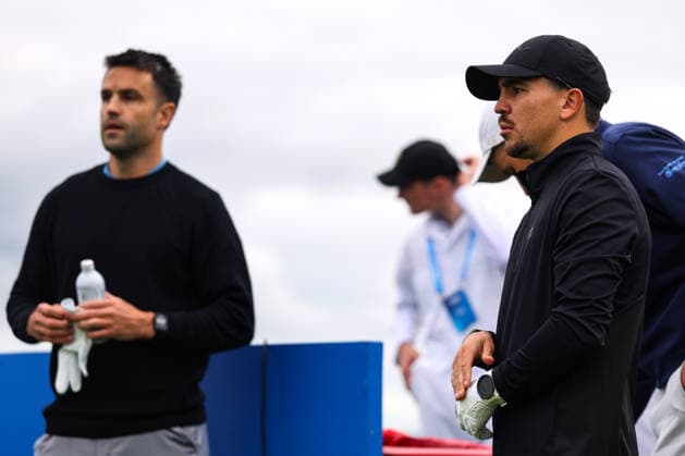 2026 Amgen Irish Open - Pro-Am, Trump International Golf Links, Doonbeg 9 9 2026 Former boxer Michael Conlan with former Munster Rugby player Conor Murray Michael Conlan with Conor Murray 9 9 2026  Copyright: xx BB2_0674