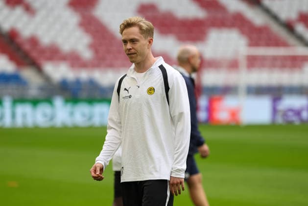 Ola Brynhildsen, FK Bodo Glimt, 17, at practice, GER, final practice and press conference, FK Bodo Glimt, soccer, UEFA Champions League, Matchday 1, group stage, 2026–2027 season, September 9, 2026, GER, final training session and press conference, FK Bodo Glimt, soccer, UEFA Champions League, Matchday 1, group stage, 2026–2027 season, September 9, 2026, Munich Copyright: xEibner-Pressefoto JennixMaulx EP_JML