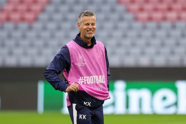 Kjetil Knutsen, Head Coach of FK Bodo Glimt, laughs during practice, GER, final practice and press conference, FK Bodo Glimt, soccer, UEFA Champions League, Matchday 1, group stage, 2026–2027 season, September 9, 2026, GER, final training session and press conference, FK Bodo Glimt, soccer, UEFA Champions League, Matchday 1, group stage, 2026–2027 season, September 9, 2026, Munich Copyright: xEibner-Pressefoto JennixMaulx EP_JML
