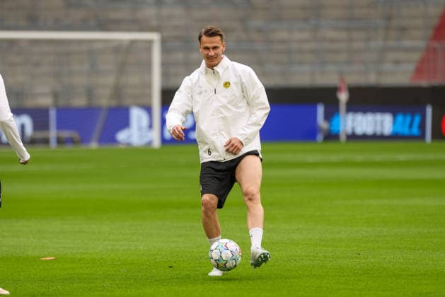 Odin Bjoertuft, FK Bodo Glimt, No. 04 at practice, GER, final practice and press conference, FK Bodo Glimt, soccer, UEFA Champions League, Matchday 1, group stage, 2026–2027 season, September 9, 2026, GER, Final training session and press conference, FK Bodo Glimt, soccer, UEFA Champions League, Matchday 1, group stage, 2026–2027 season, September 9, 2026, Munich Copyright: xEibner-Pressefoto JennixMaulx EP_JML
