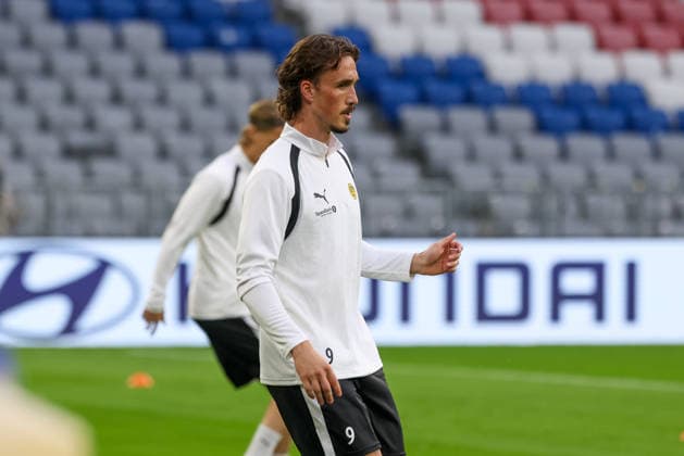 Andreas Helmersen, FK Bodo Glimt, September 9, during training, GER, final training session and press conference, FK Bodo Glimt, soccer, UEFA Champions League, Matchday 1, group stage, 2026–2027 season, September 9, 2026, GER, final training session and press conference, FK Bodo Glimt, soccer, UEFA Champions League, Matchday 1, group stage, 2026–2027 season, September 9, 2026, Munich Copyright: xEibner-Pressefoto JennixMaulx EP_JML