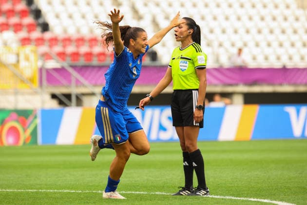 FIFA U-20 Women s World Cup Poland 2026 - Italy vs New Zealand in Lodz, Poland Rosanna VENTRIGLIA of Italy celebrates a goal during the FIFA U-20 Women s World Cup Poland 2026 match between Italy and New Zealand at Stadion Miejski LKS Lodz. Copyright: xx